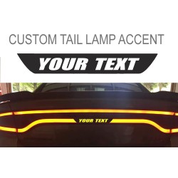 Custom Text Tail light lamp Accent Decal