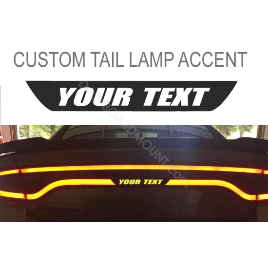 Custom Text Tail light lamp Accent Decal sticker