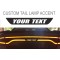 Custom Text Tail light lamp Accent Decal