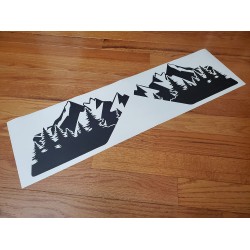 3rd Window Forest Mountain Flag Decal for Bronco Sport - v5