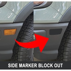 Front marker light black out vinyl decal for Bronco Sport 