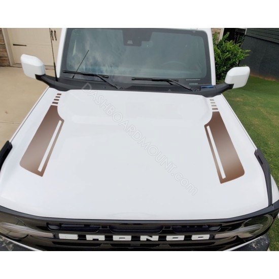 2021 bronco full size Hood accent stripes decal sticker for 6G Ford Bronco - v1 sticker