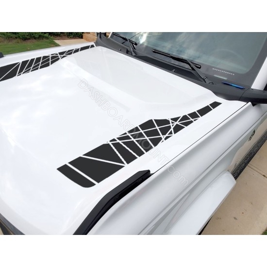 Hood accent stripes decal sticker for 6G Ford Bronco - v1 sticker
