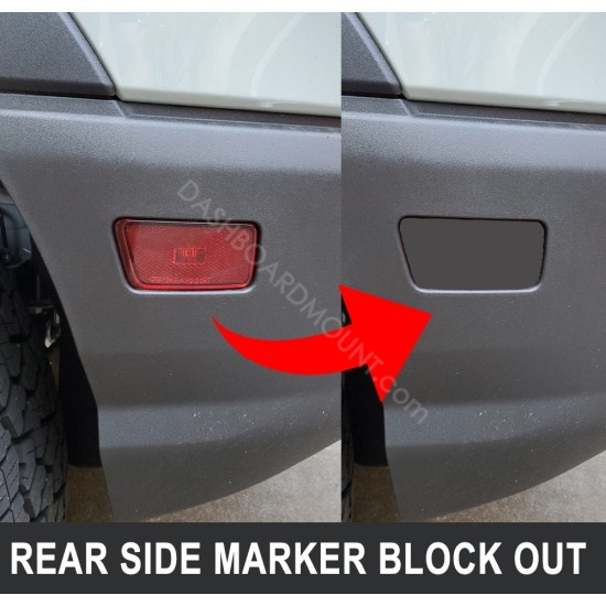 Rear side marker light black out vinyl decal for Bronco Sport sticker