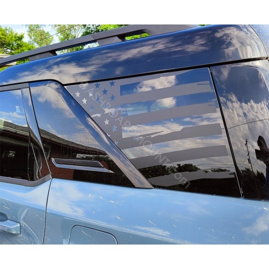 Ford Bronco Sport 3rd Window Decal - v1 sticker US flag