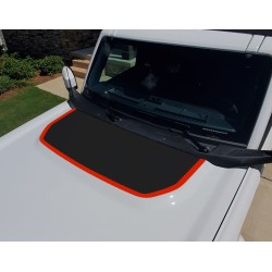 Hood bump Color OUTLINE ONLY decal sticker for 6G Ford Bronco