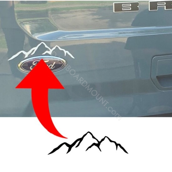 Mountains Hatch Accent vinyl decal for Ford Bronco Sport sticker