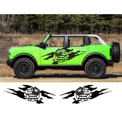 Ford Bronco Door Graphics with ripped + star