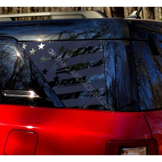 Ford Bronco Sport 3rd Window Decal - v1 sticker US flag