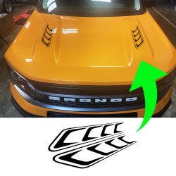 Vinyl Hood Accents Vent for Ford Bronco Sport - V1