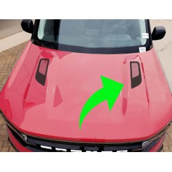 Vinyl Hood Accents Vent for Ford Bronco Sport - V2