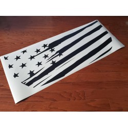 Hood bump American Flag decal sticker for 6G Ford Bronco