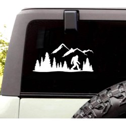 Ford Bronco Big Foot Sasquatch w/ mountains