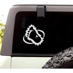 Sasquatch foot print 1 decal sticker