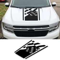  Hood accent Graphics Decal for Ford Maverick - v16