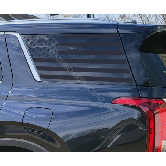 Hyundai Palisade american flag rear window graphics