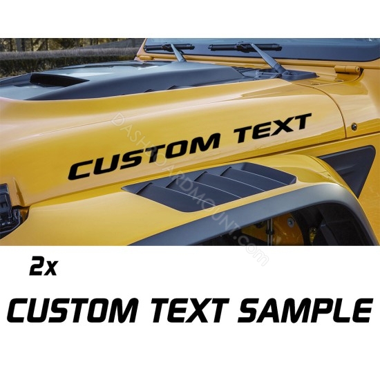 Jeep Hood Custom Text sticker