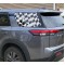 Checker flag window decal for Nissan Pathfinder
