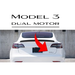 Model 3 Dual Motors trunk decal