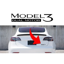 Model 3 Performance trunk decal