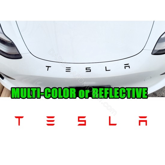 TESLA hood Letters sticker