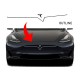 Model 3 bumper overlay decal sticker outline