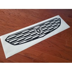 Tesla Model 3 Model Y bumper grille decal M style - 11A