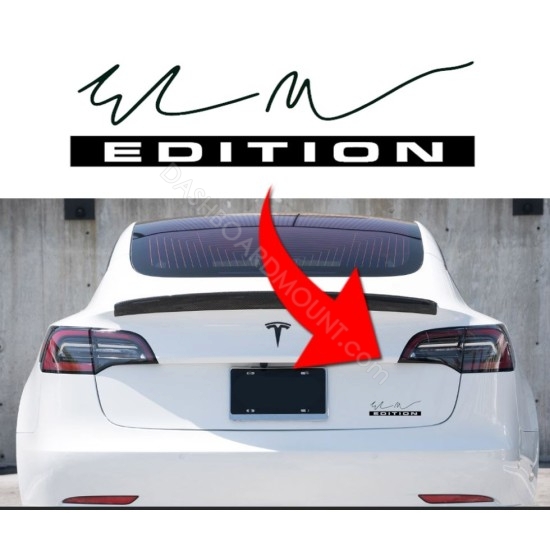 Trunk Elon Musk Edition decal sticker