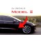 2pcs Model 3 door panel Decals