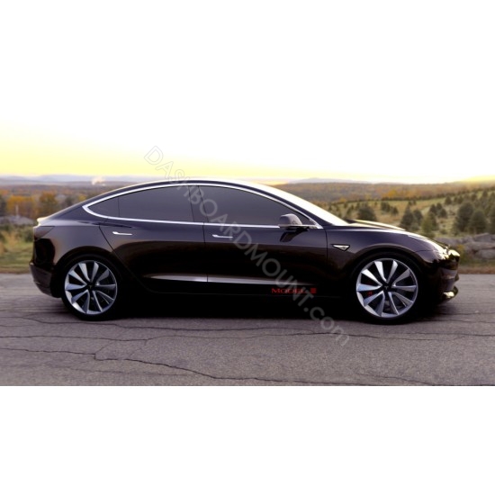 2pcs Model 3 door panel Decals sticker