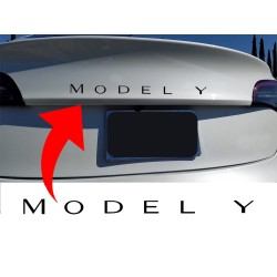 Model Y Trunk Letters sticker