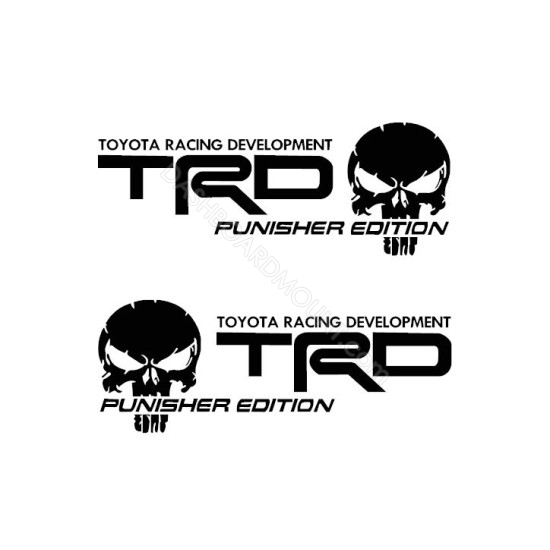 Tundra tacoma TRD Punisher bedside Decals sticker