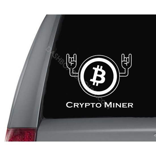 Crypto Miner Hands sticker