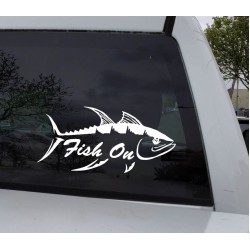 Fish on decal for tuna