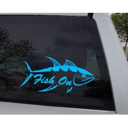 Fish on decal for tuna