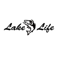 Lake Life decal with Bass