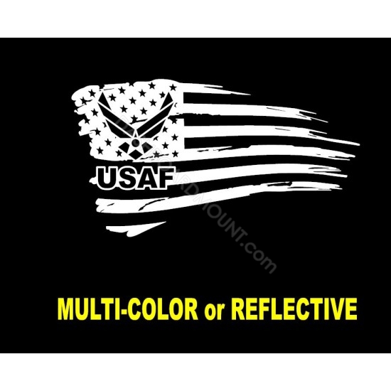 USAF logo flag 1 sticker