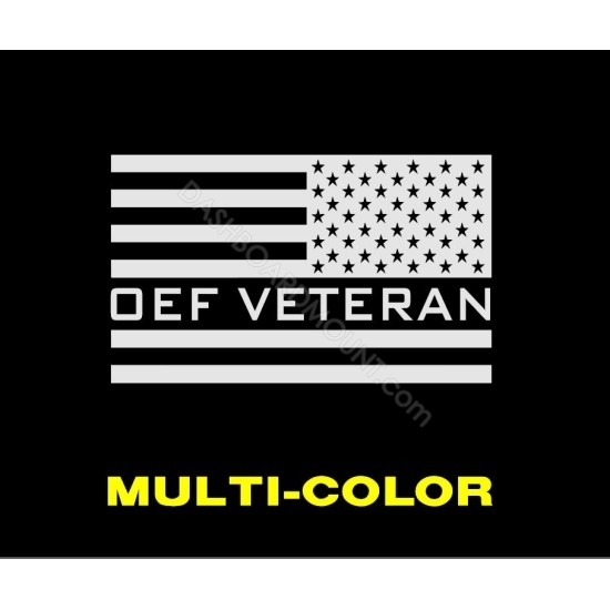 OEF Veteran US Flag 2 sticker