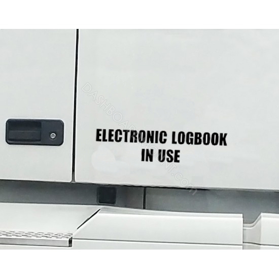 ELD Electronic LogBook In Use sticker