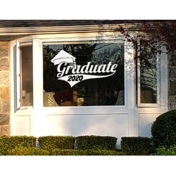 Graduate 2021 window decal / cling (8" - 36") - D5