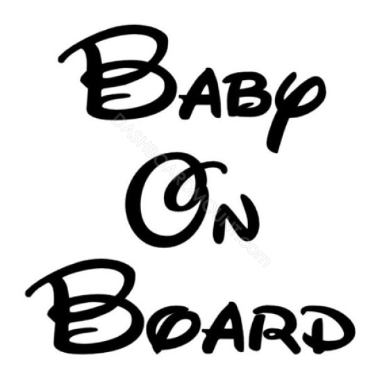 Disney Baby on Board sticker