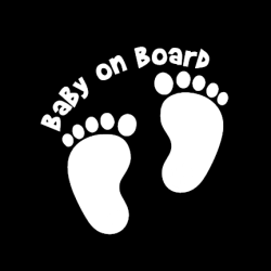 Baby on Board feet