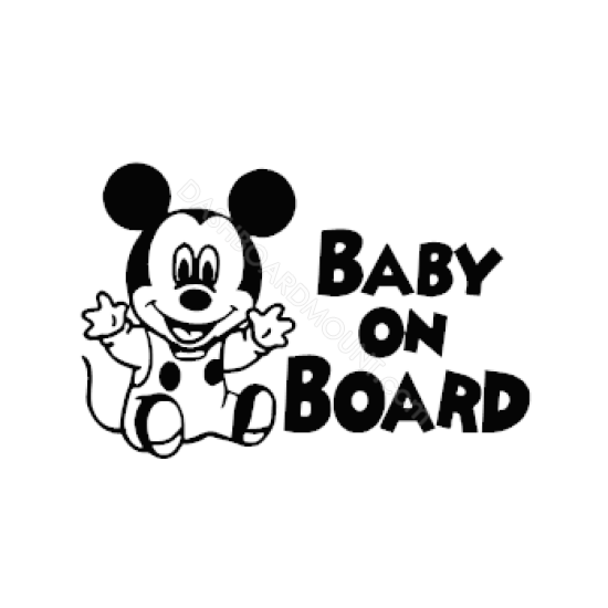 Baby On board Micky Mouse sticker