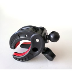 Claw style phone grab handle with a ball end