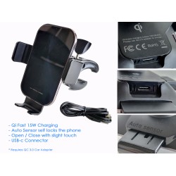  Kia Telluride Wireless console phone Mount - 15W Fast Charge