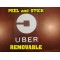 Round Removable UBER decal / static Cling