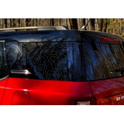 Topographical lines Window Decal for Ford Bronco Sport