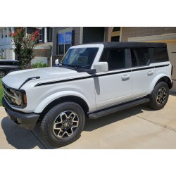 Long body door side stripes decals for 6G Ford Bronco - lv1