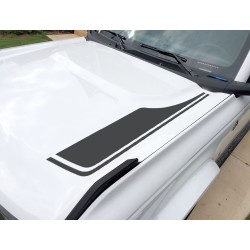 Hood accent stripes decal sticker for 6G Ford Bronco - v2