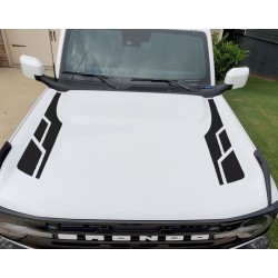 Hood accent stripes decal sticker for 6G Ford Bronco - v7